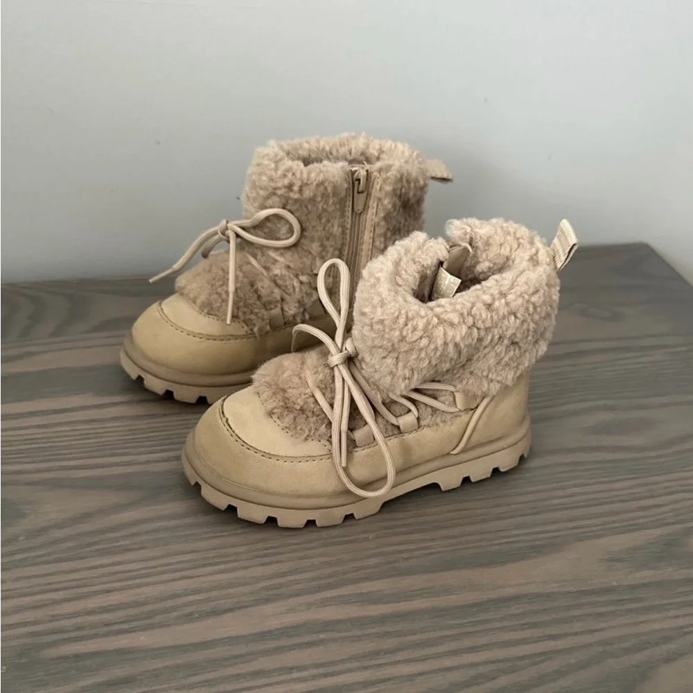 ZARA TODDLER GIRL FAUX FUR BOOTS